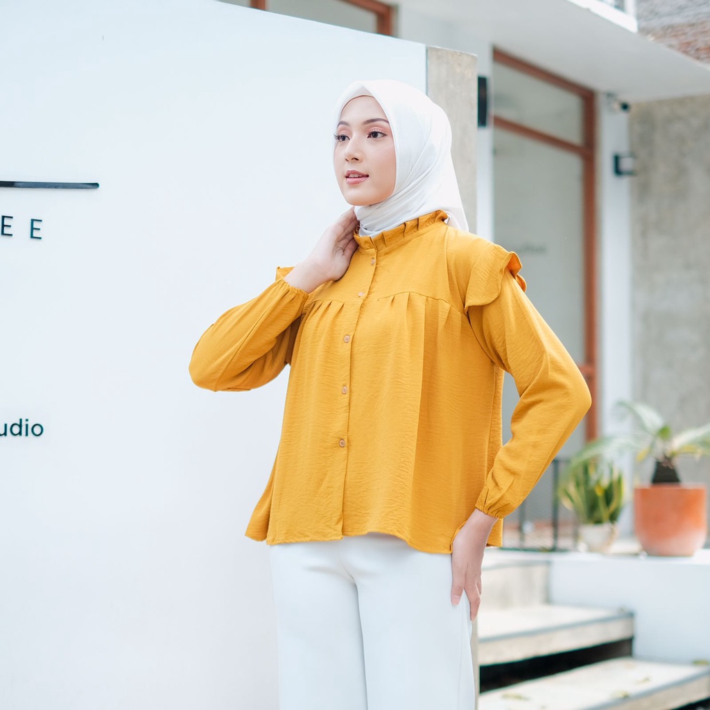 ATASAN KALISA BLOUSE RAMPLE CRINKLE LINEN