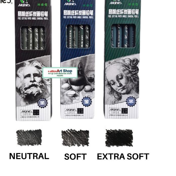 

↲ Pensil arang / pensil Charcoal Marie's .....