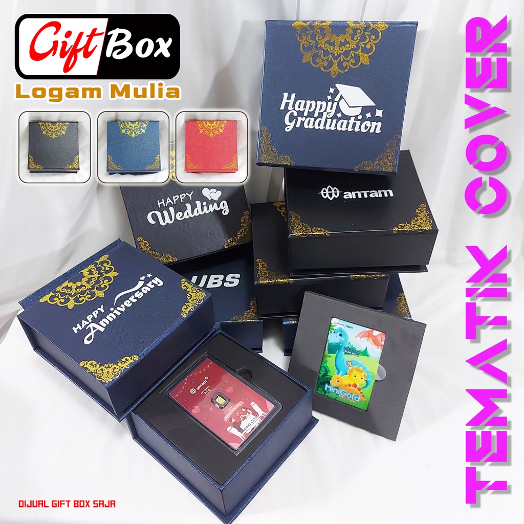 Gift Box LM Hadiah Kado Hampers untuk Berbagai Brand Logam Mulia - Kotak Emas