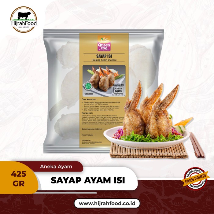 

Tori No Teba | Sayap Ayam Isi Khas Jepang | Fillet Wings Queen Food