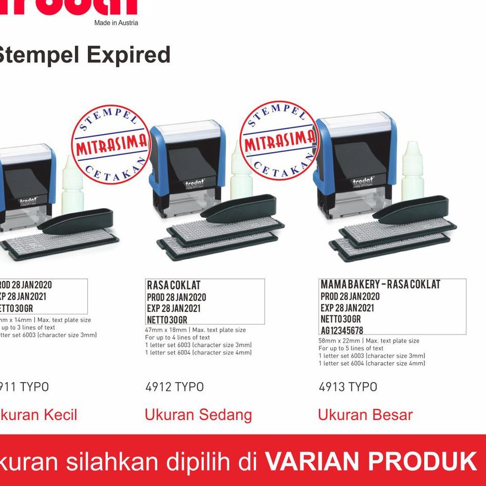 

Super Unik Stempel EXPIRED dengan kode produksi atau format lain yang fleksibel