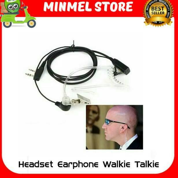 ☟ Headset Walkie Talkie / Earphone HT FBI Style untuk HT Taffware ↟