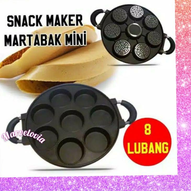 Menarik.. CETAKAN TEFLON 7 & 8 LUBANG DATAR MARTABAK MINI APEM