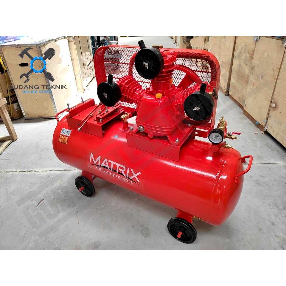 Kompresor Angin 2Hp 120L MATRIX MTX-3065 / Air Compressor Udara 2 Hp 120 Liter MTX 3065 MTX-3065 MATRIX