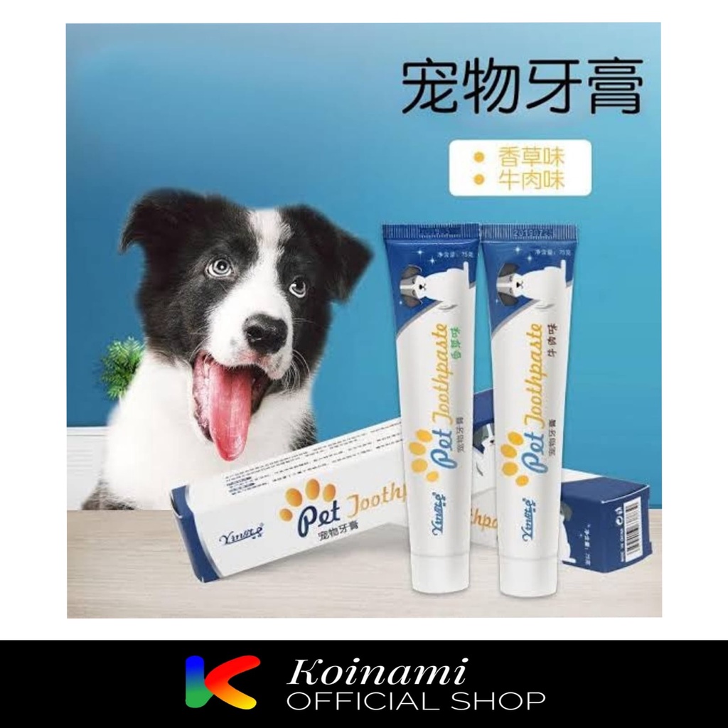 Pet Toothpaste Odol Gigi Anjing 75gr / Odol untuk Anjing / pasta gigi anjing