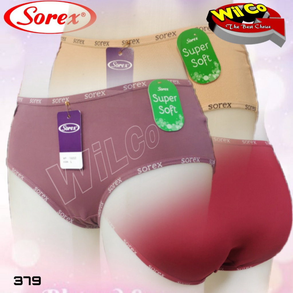 K379 - (Harga Per 1 Potong) CELANA DALAM WANITA PAKAIAN DALAM PAKAIAN WANITA CD SOREX SIZE M - XXL