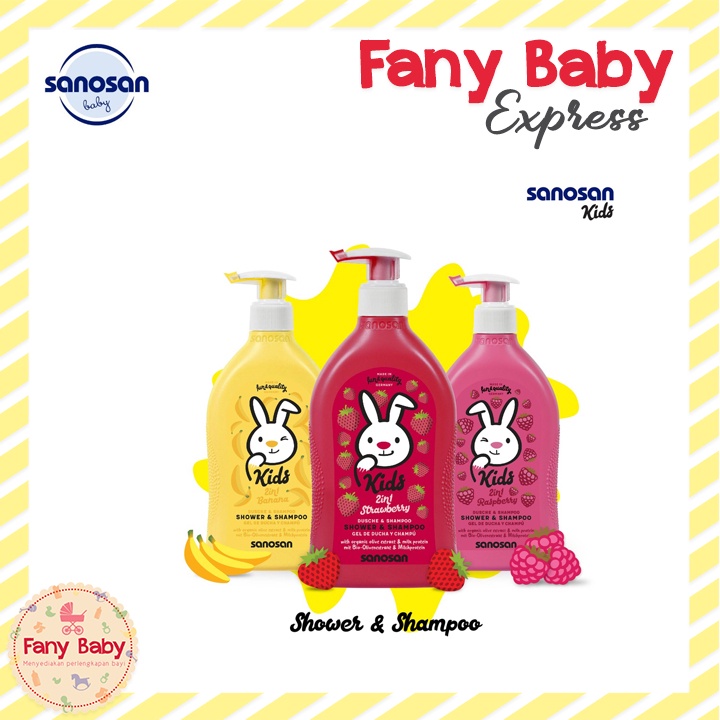 SANOSAN KIDS SHOWER &amp; SHAMPOO 400ML