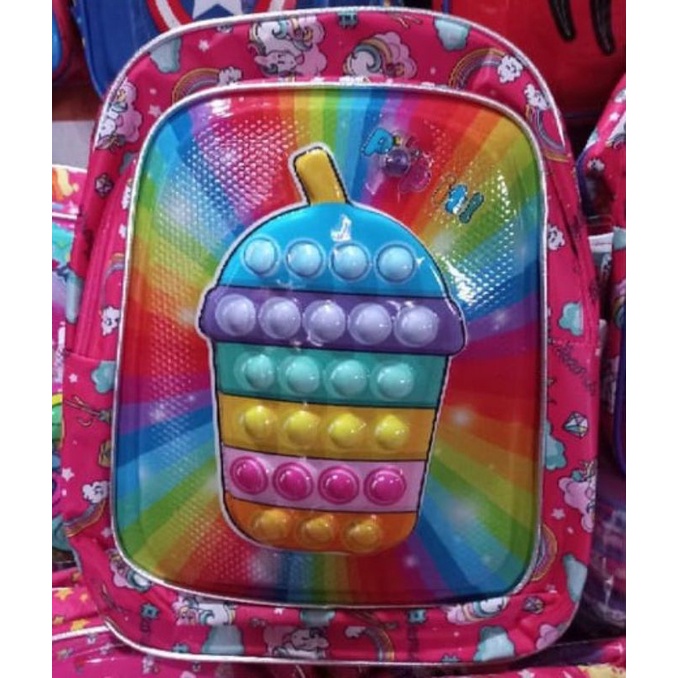 Tas ransel troli anak pop it - Tas troli