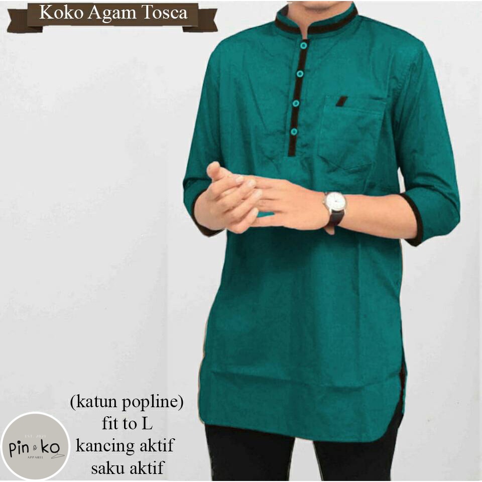 PIK - Koko Kurta Agam Jumbo L, XL, XXL, 3XL (59277, 61193, 62270, 66155)/ Best Seller / Koko Pria Jumbo