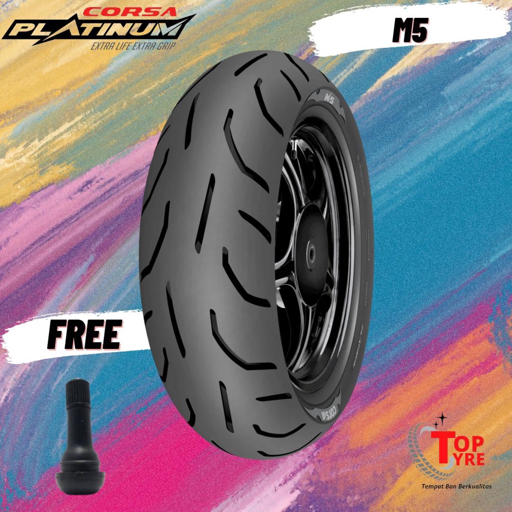 BAN MOTOR DEPAN NMAX // CORSA M5 PLATINUM 120/70-13 TUBELESS // BAN DEPAN MOTOR NMAX (UKURAN LEBAR)