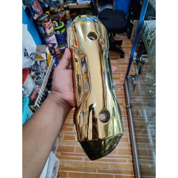 tameng knalpot Zoomer thailand gold polos beat scoopy vario 110 fi