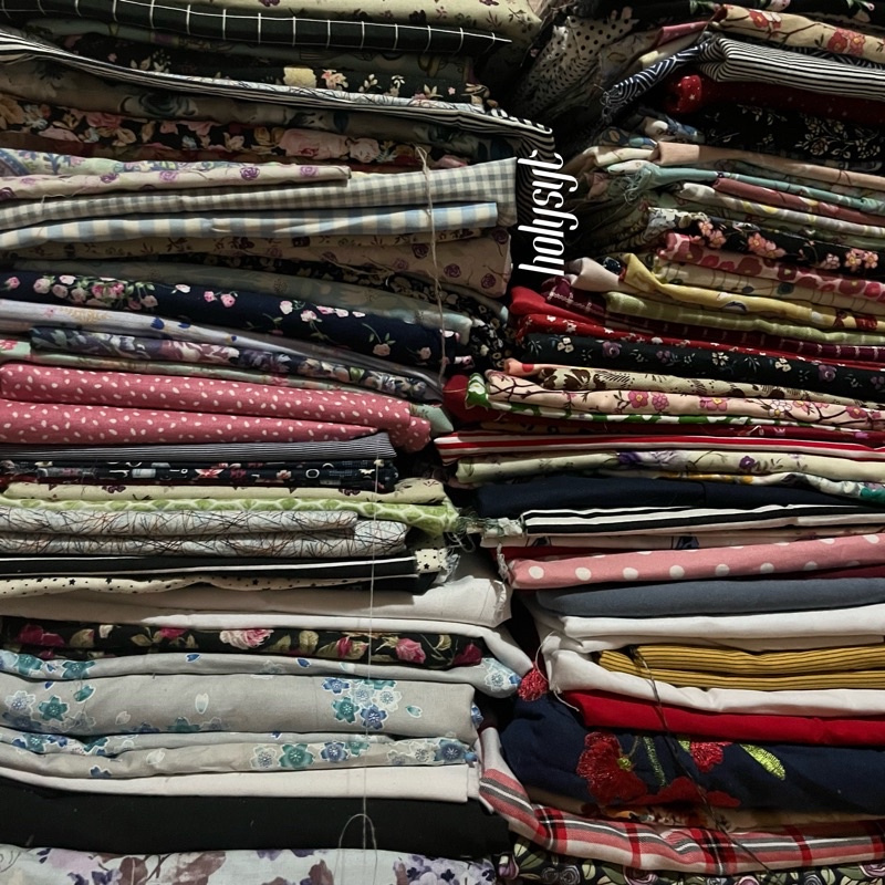 KATUN JEPANG JAPAN DESIGN JAPAN COTTON PERCA POTONGAN KILOAN MURAH (harga per 0,5kg)
