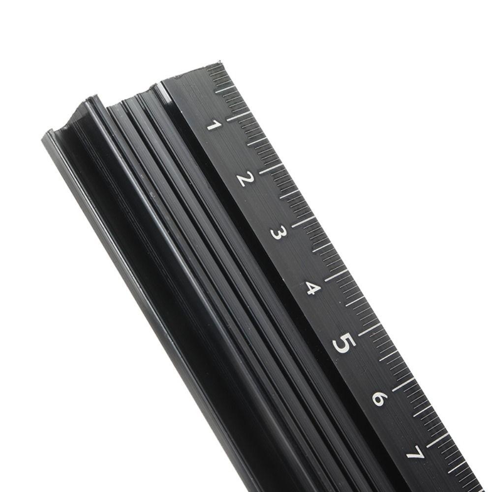 Lanfy 45cm Aluminium Alloy Rule Penggaris Non-slip Teknis Penggaris Timbangan Logam