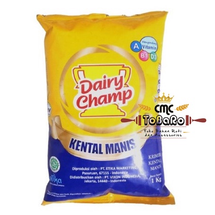 

Susu Kental Manis Dairy Champ 1 KG (KEMASAN SACHET)