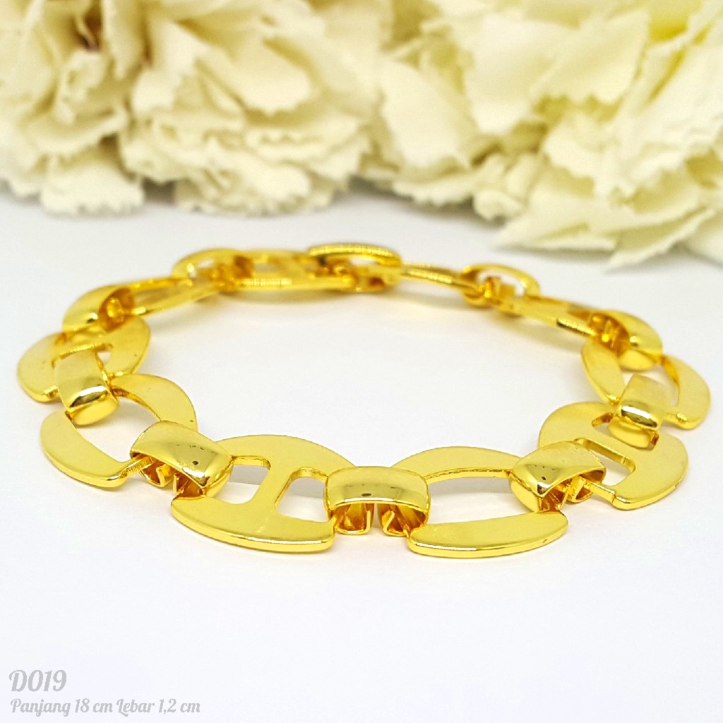 PGX Gelang Tangan Xuping Wanita Perhiasan Lapis Emas 24K Aksesoris Wanita - D019