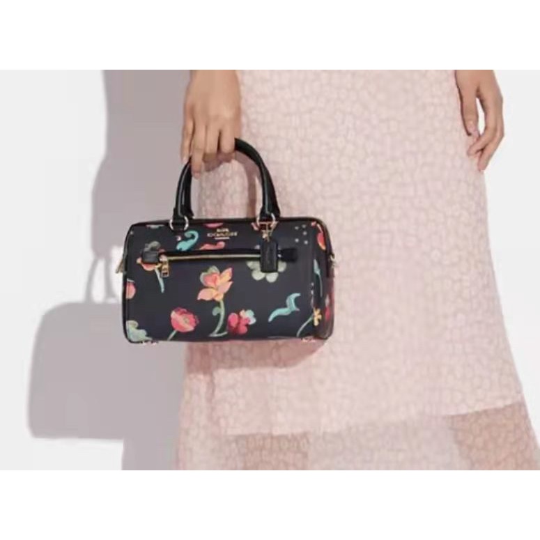 Coach 8617 new brand new palm grain Boston pillow bag handbag shoulder bag messenger bag  ztb