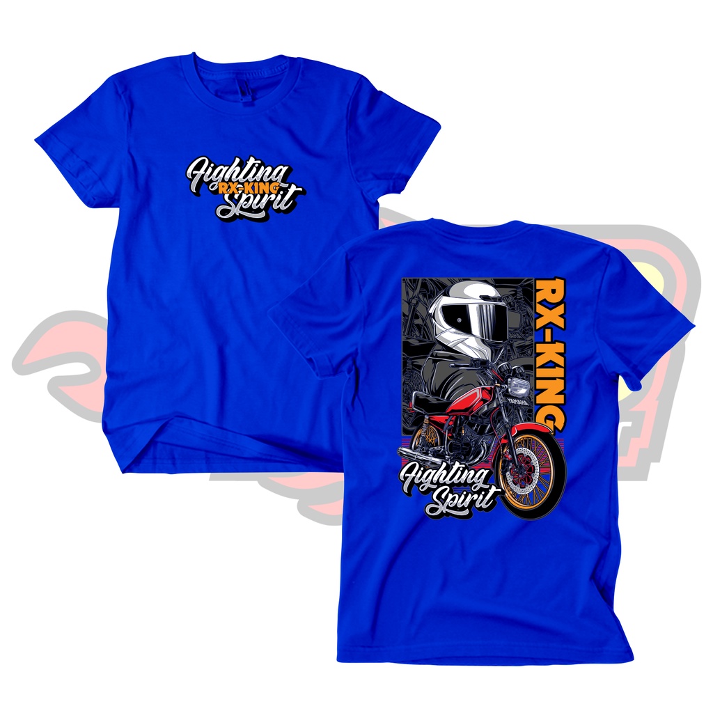 Baju Kaos Distro RX King Fighting Spirit Katun Combed