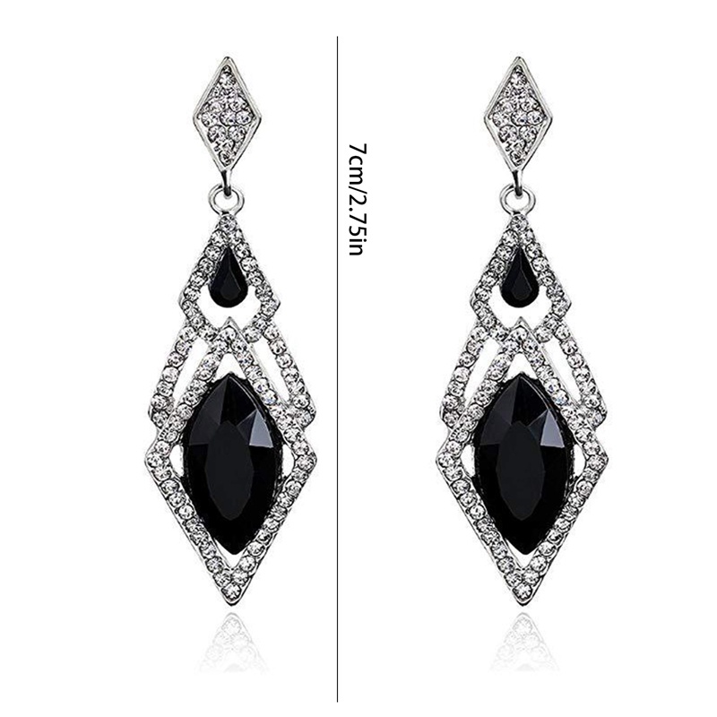 1920s Flapper Earrings Roaring 20s Anting Berlian Imitasi Gatsby Besar