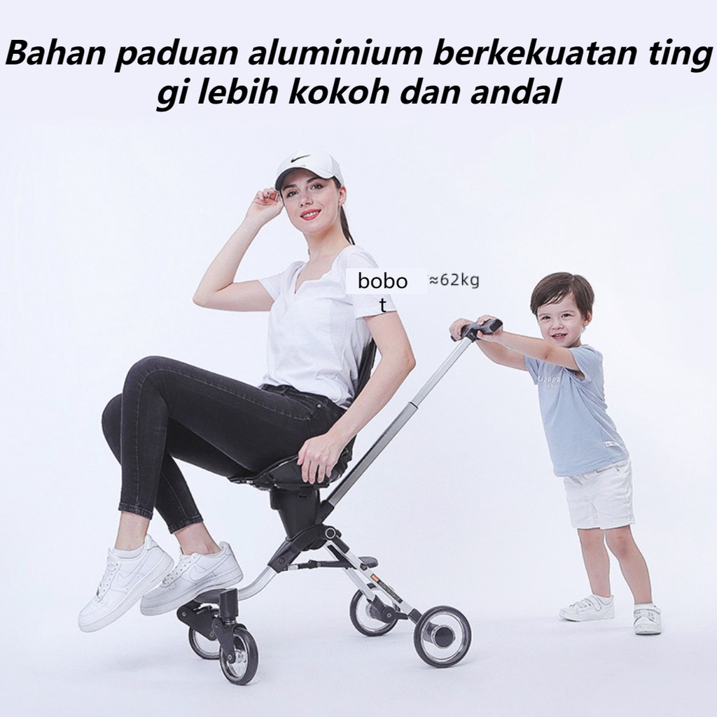 Stroller Baby 2 Way Lightweight Foldable / Kereta Dorong Bayi cabin size