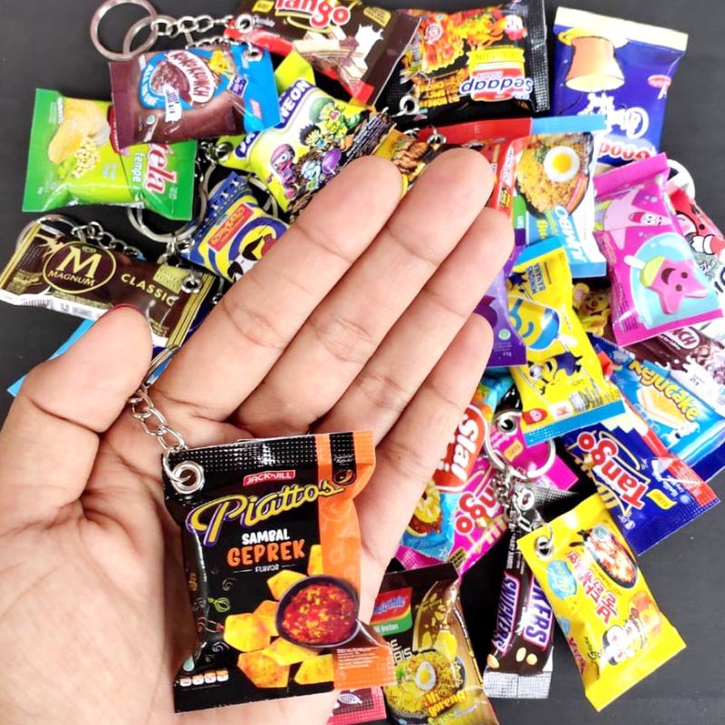 GANTUNGAN KUNCI (GANCI) SNACK MAKKANAN MINUMMAN - BEPINK JURAGAN