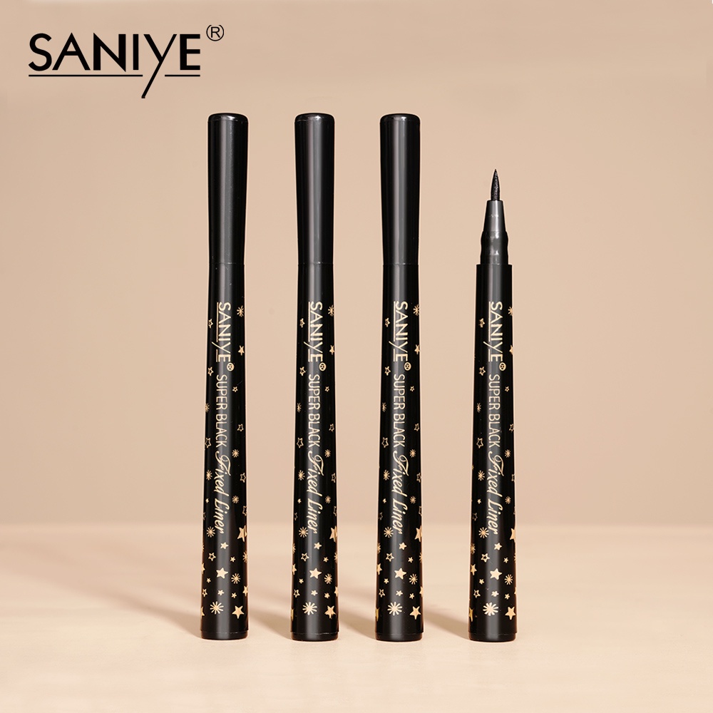 ❤ MEMEY ❤ SANIYE Super Black Fixed Eyeliner Pen M418 ✔️BPOM