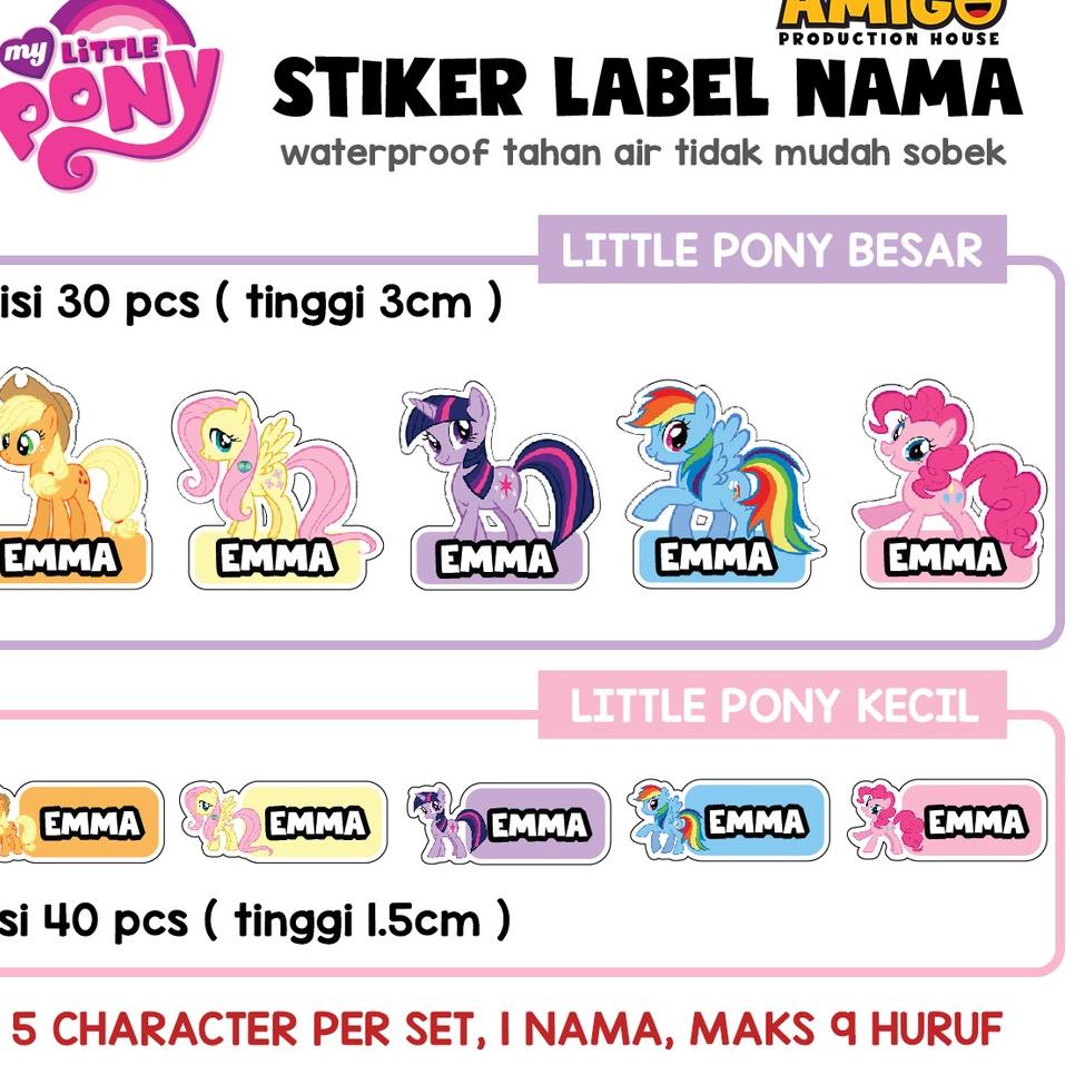 

➢Kualitas Premium label nama anak Stiker gambar bt21 avengers princess minion my little pony princess harry potter kakao friend custom Murah Meriah