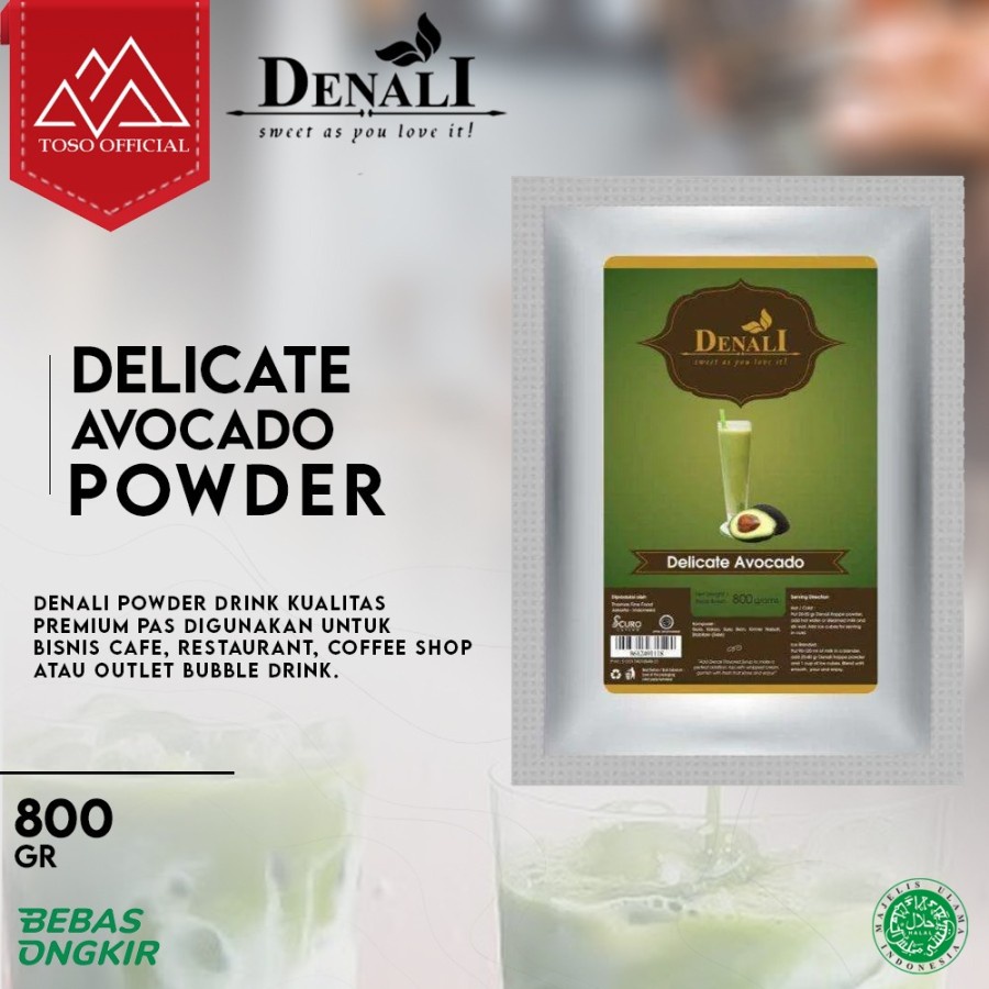 

Denali Frappe Powder Flavoured Avocado Bubuk Minuman Rasa Alpukat