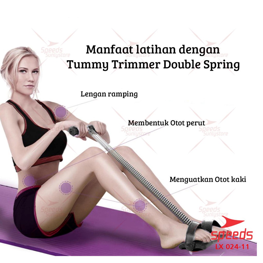 Tummy Trimmer Alat Fitness  Olahraga Pengecil Perut dan Pembakar Lemak