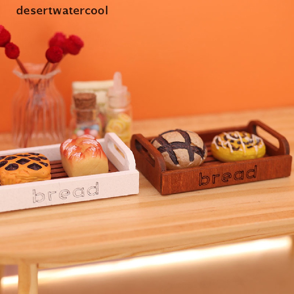 Deid1: 12rumah Boneka Miniatur Keranjang Roti Kotak Penyimpanan Rak Rak Model Home DecorToy Martijn