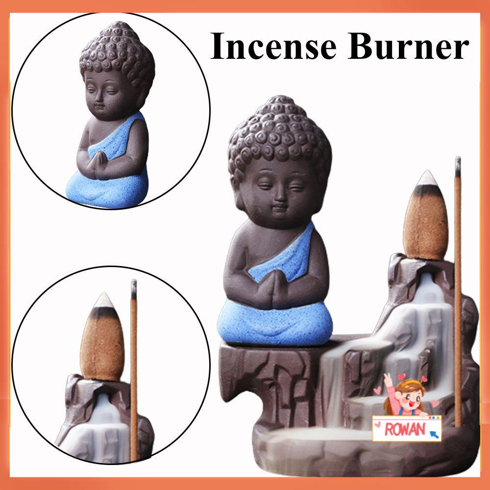 R-flower Incense Burner Keramik Meditasi Unik Tungku Aromaterapi