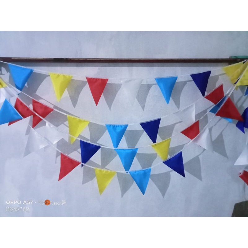 BENDERA SEGITIGA WARNA WARNI # BENDEDA SEGITIGA KAIN # umbul umbul segitiga hiasan gang# umbul umbul