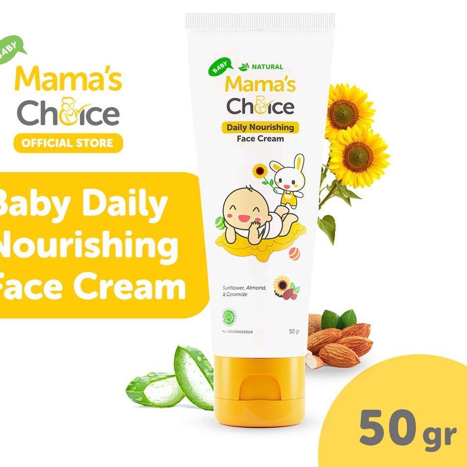 Promo Sekarang Baby Cream | Mama's Choice Baby Daily Nourishing Face Cream - Krim Wajah Bayi