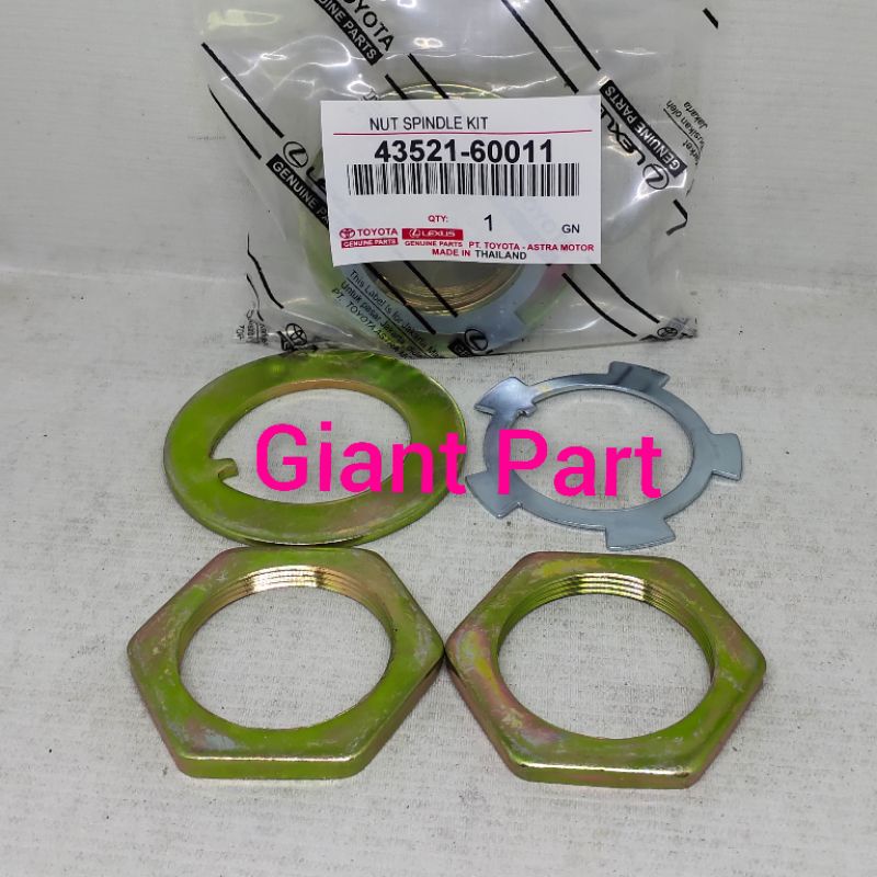 NUT SPINDLE KIT TOYOTA HARTOP 2F