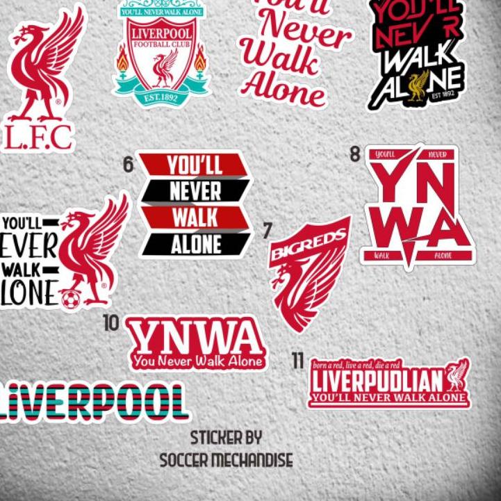 

<H-6W✓> Stiker Pack Bola Liverpul berkualitas