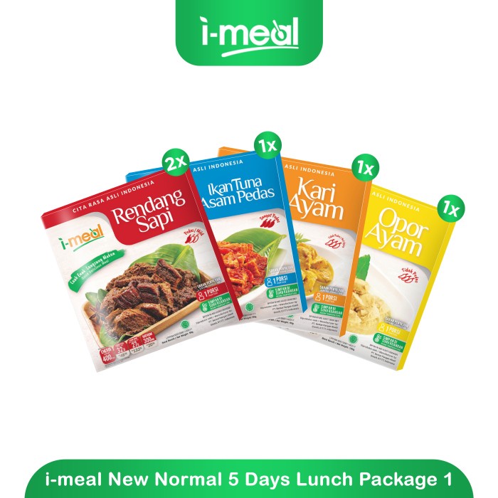 

I-Meal New Normal 5 Days Lunch Package 1