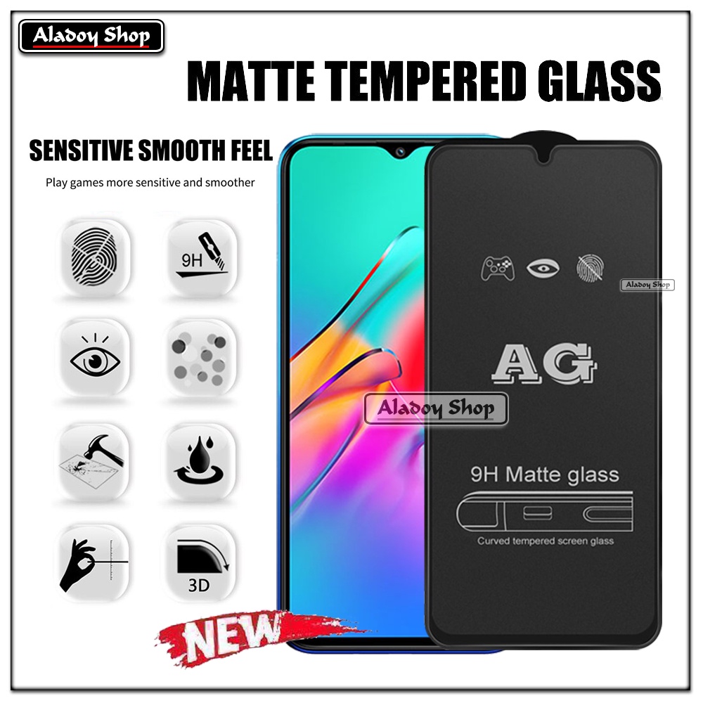 Paket 3IN1 Tempered Glass Layar Matte Anti Glare Infinix Smart 5 Free Tempered Glass Camera dan Skin Carbon