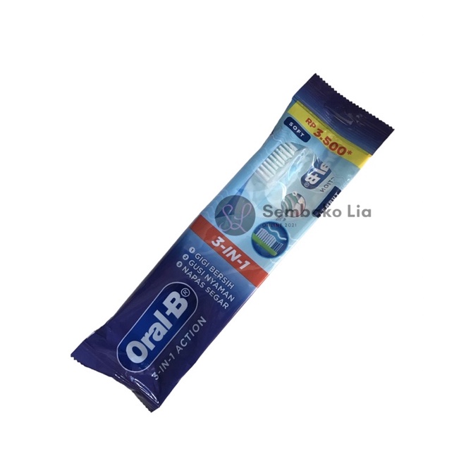 Sikat Gigi Oral B 3in1 On Action / Sikat Gigi ORAL-B 3 in 1