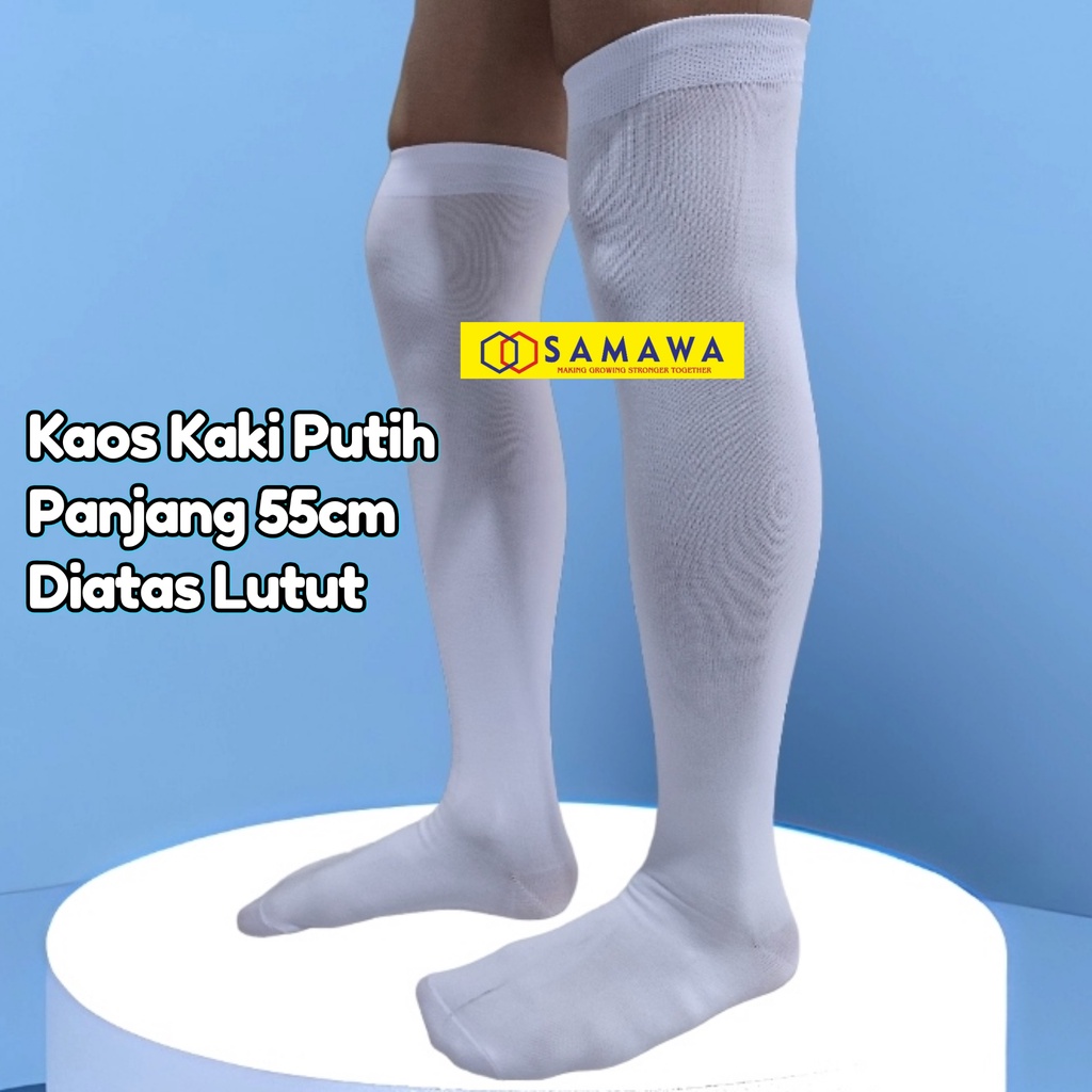 Kaos Kaki Karnaval Drum Band Paskibraka Kirab Bregodo Pawai Prajurit Panjang 55cm