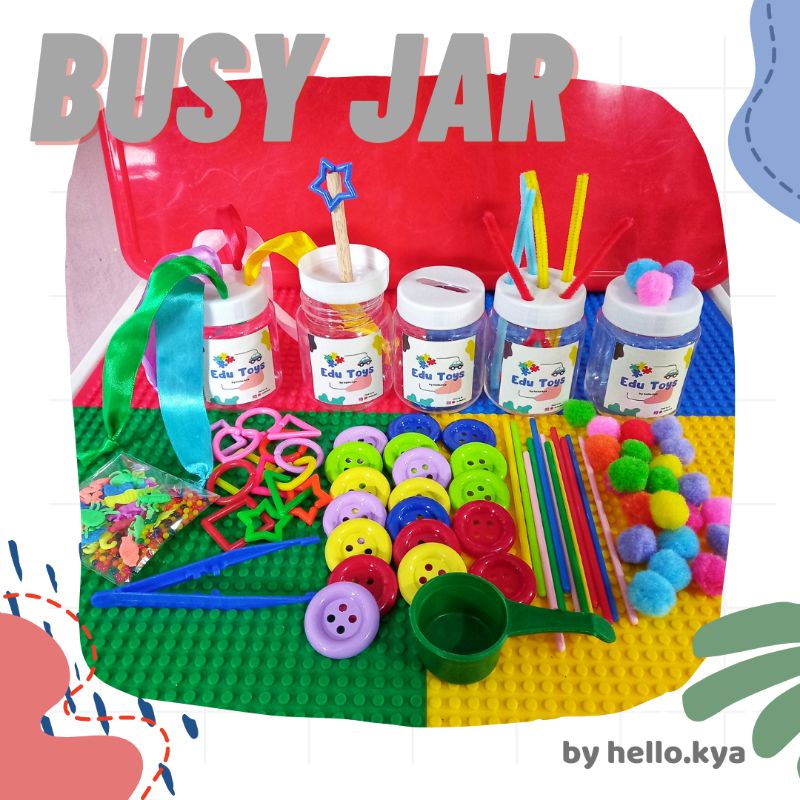 Busy Jar Mainan Montessori Education Toys Mainan anak ide kado anak Mainan edukatif Montessori anak 