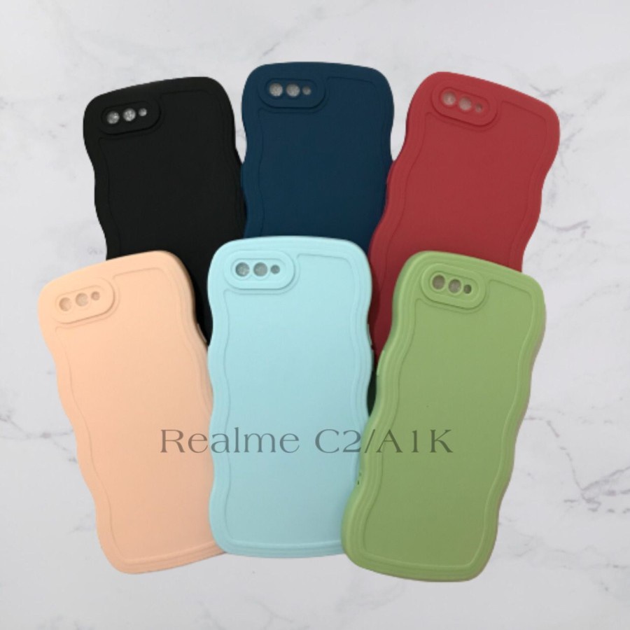 CASE REALME C2/A1K - SOFTCASE SILIKON GELOMBANG WAVY PRO CAMERA - GA