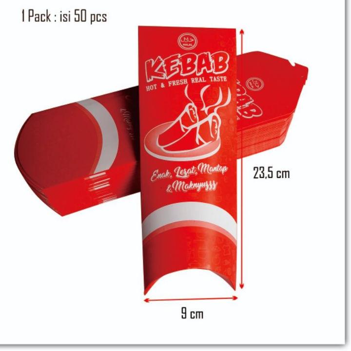 

Box Kebab Bungkus Kebab Packing Kebab Besar 1 pack isi 50 pcs