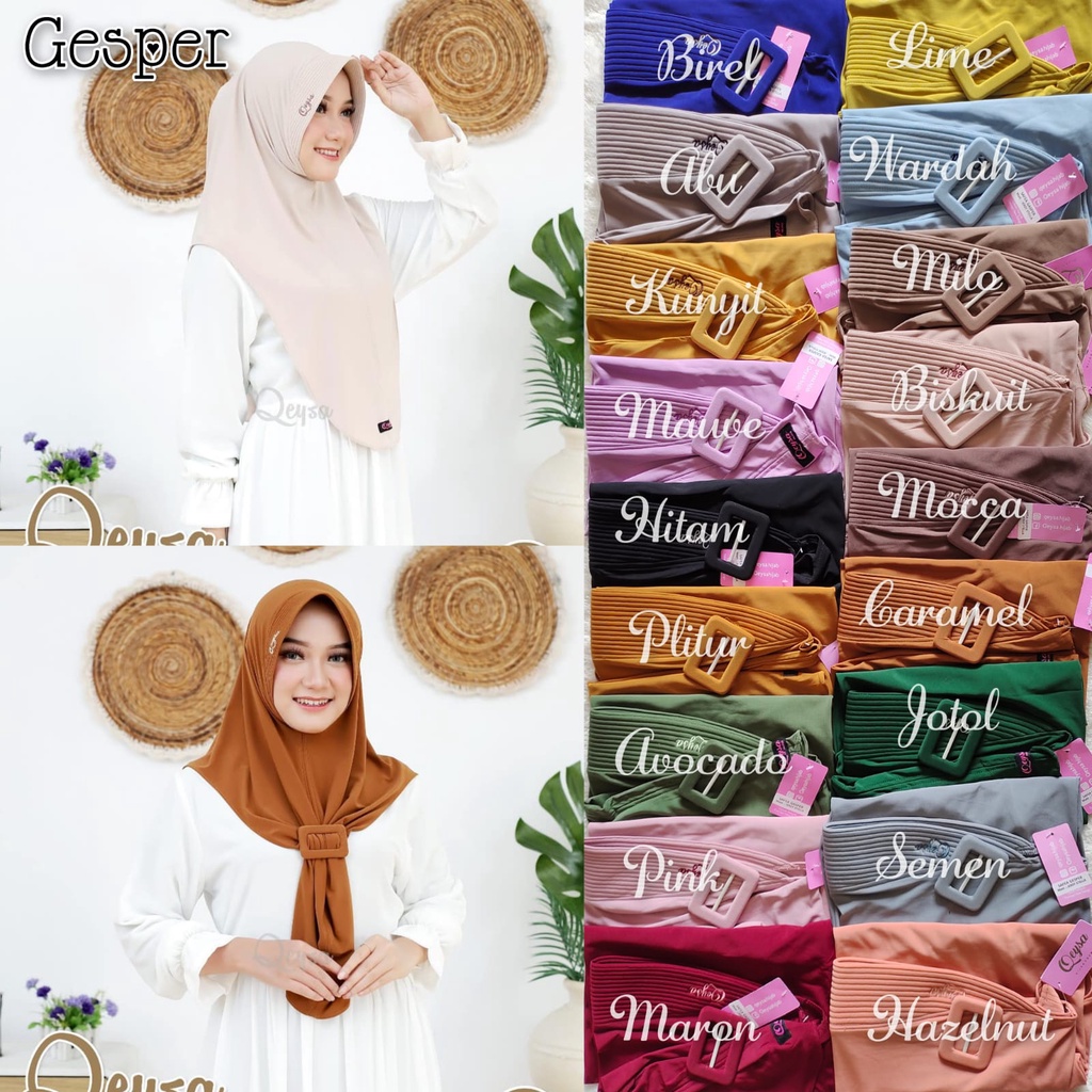 Ori Qeysa Hijab Instan Premium Gesper
