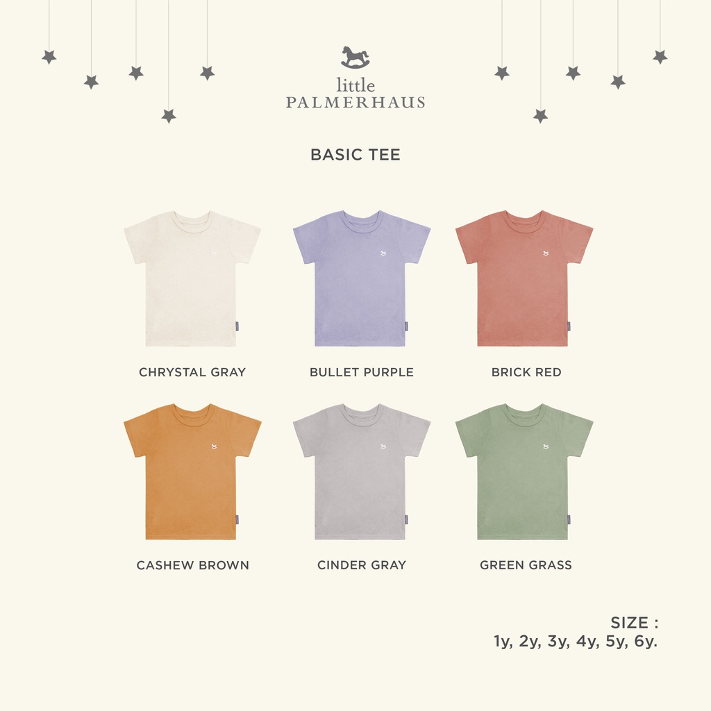LITTLE PALMERHAUS MURAH KAOS OBLONG BASIC TEE ATASAN ANAK UNISEX