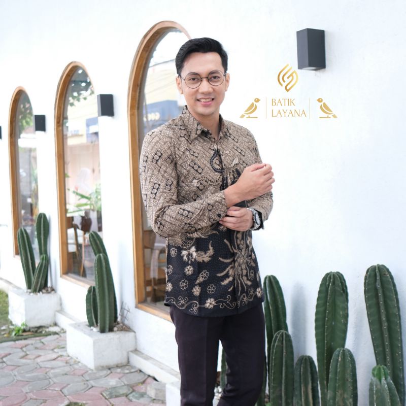 Kemeja Batik Damar Wulan Slimfit Full Puring Baju Formal atau Nonformal