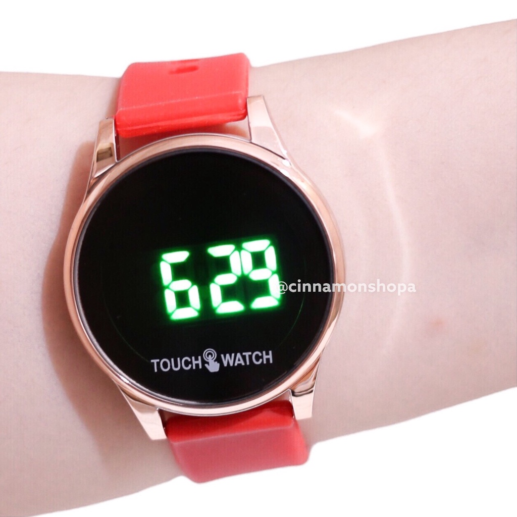 Jam tangan LED wanita pria touch screen layar sentuh smartwatch jam digital