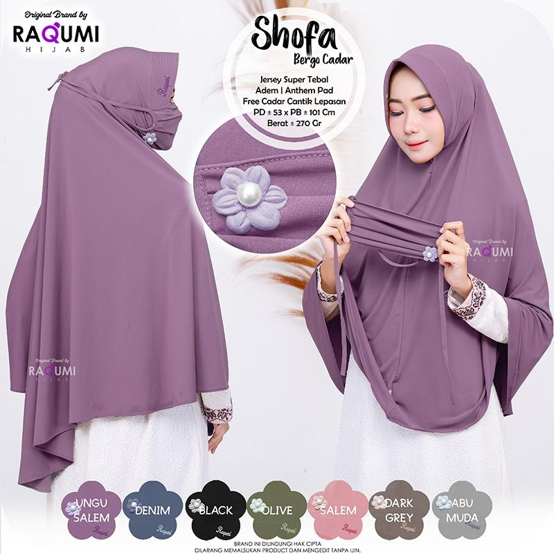 SHOFA BERGO KHIMAR BY RAQUMI HIJAB ORI