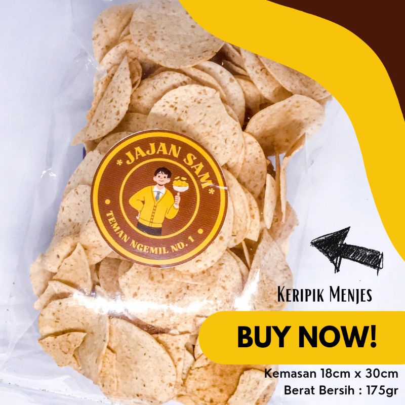 

KERIPIK MENJES 175gr | CAMILAN MURAH & ENAK | JAJAN SAM
