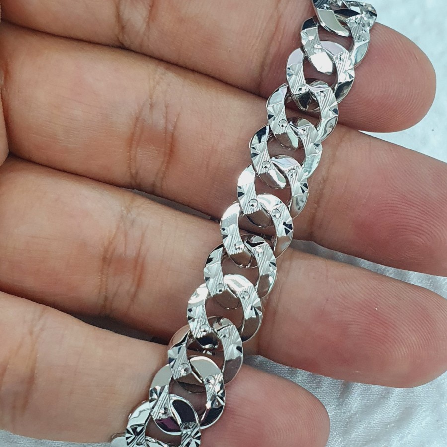 gelang gelang sisik naga putih cukit variasi 2 emas 75 % 750 75% 17k