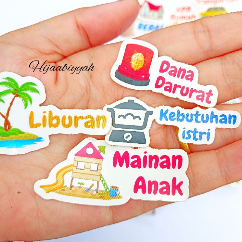 Jual Pcs Stiker Budgetting Dompet Keuangan Bulanan Unik Shopee