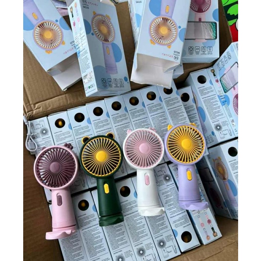 Kipas gagang portable warna